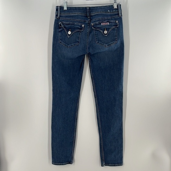 HUDSON COLLIN SKINNY BUTTON FLAP POCKETS MID RISE JEANS SIZE 28 - Picture 1 of 8